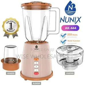 Nunix 3 In 1 Blender, Grinder Chopper Model Ak-444 ✓