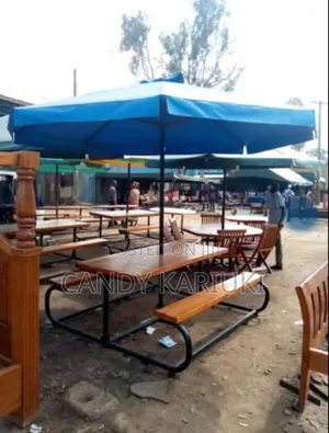 School Outdoor Bench With Umbrella
