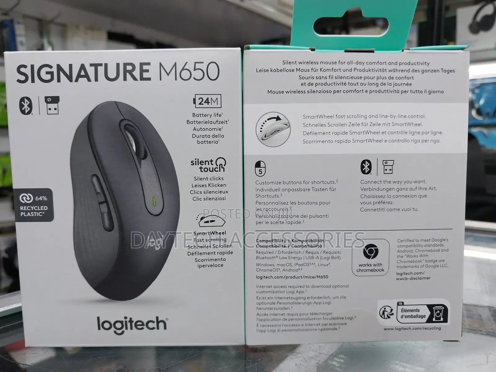 Mouse / Logitech M650 Wireless Mouse / Bt and Usb Receiver