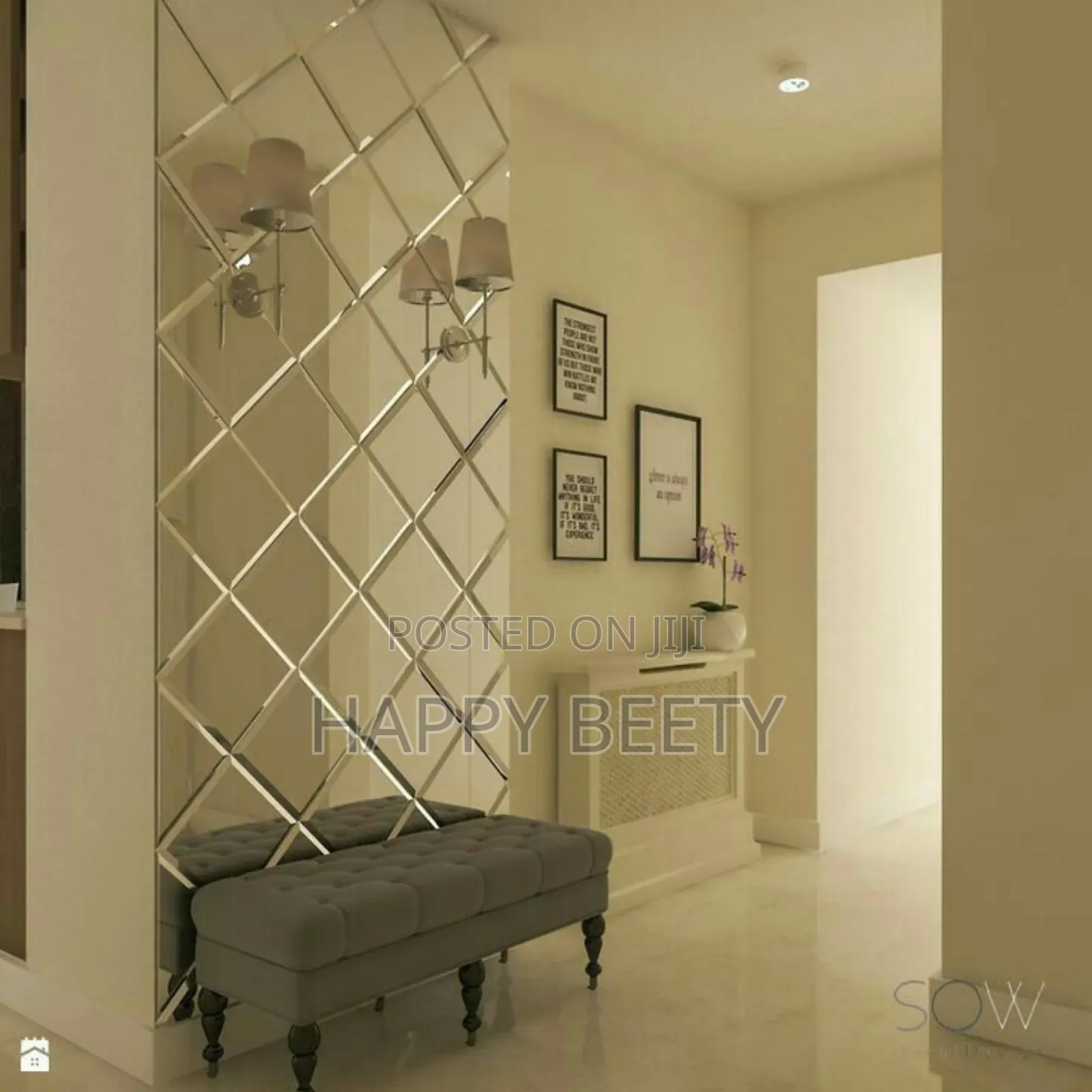 32 PCS Diamond Acrylic Mirrors