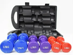 Neoprene Set of Dumbbells(A Pair of 1,1.5 and 2.5kg)