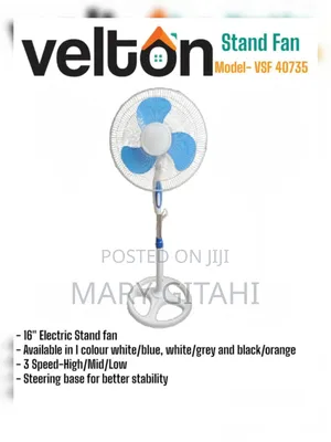 Velton Standing Fan 16 Inch Available