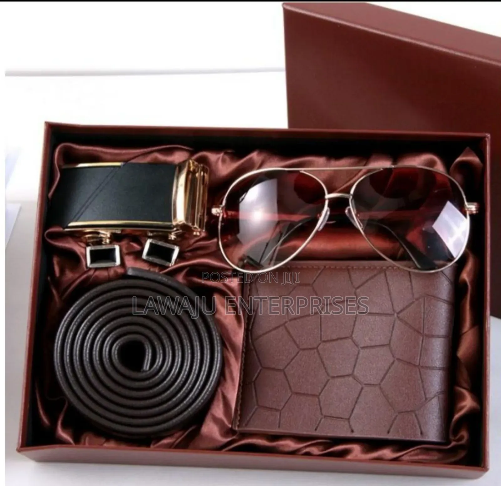Brown 5pcs Men's Gift Set