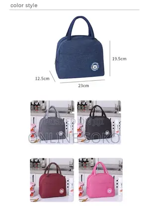 Multifunctional Insulated Portable Food Lunch Box Bag