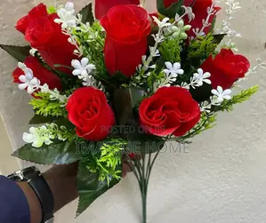 Artificial Red Unique Flowers