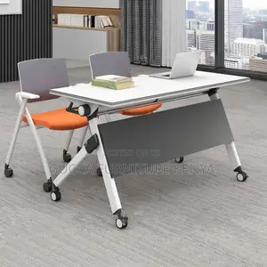 Office Tables: Casual Rectangular Foldable Writing Table