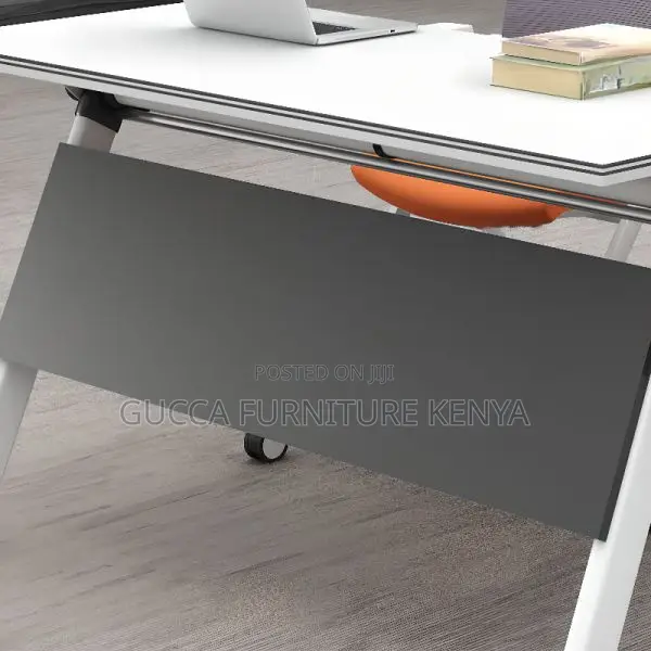 Office Tables: Casual Rectangular Foldable Writing Table
