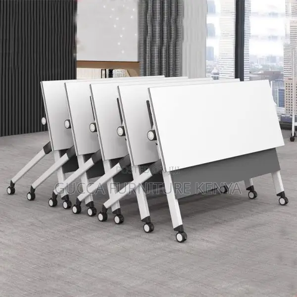 Office Tables: Casual Rectangular Foldable Writing Table