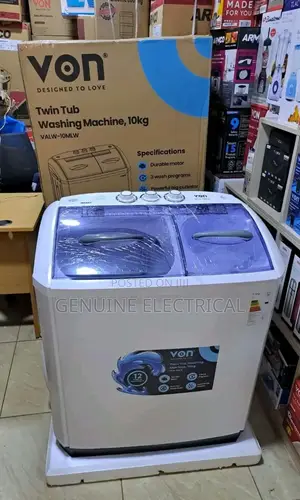 Brand New 10kg Von Twin Tub Washing Machine