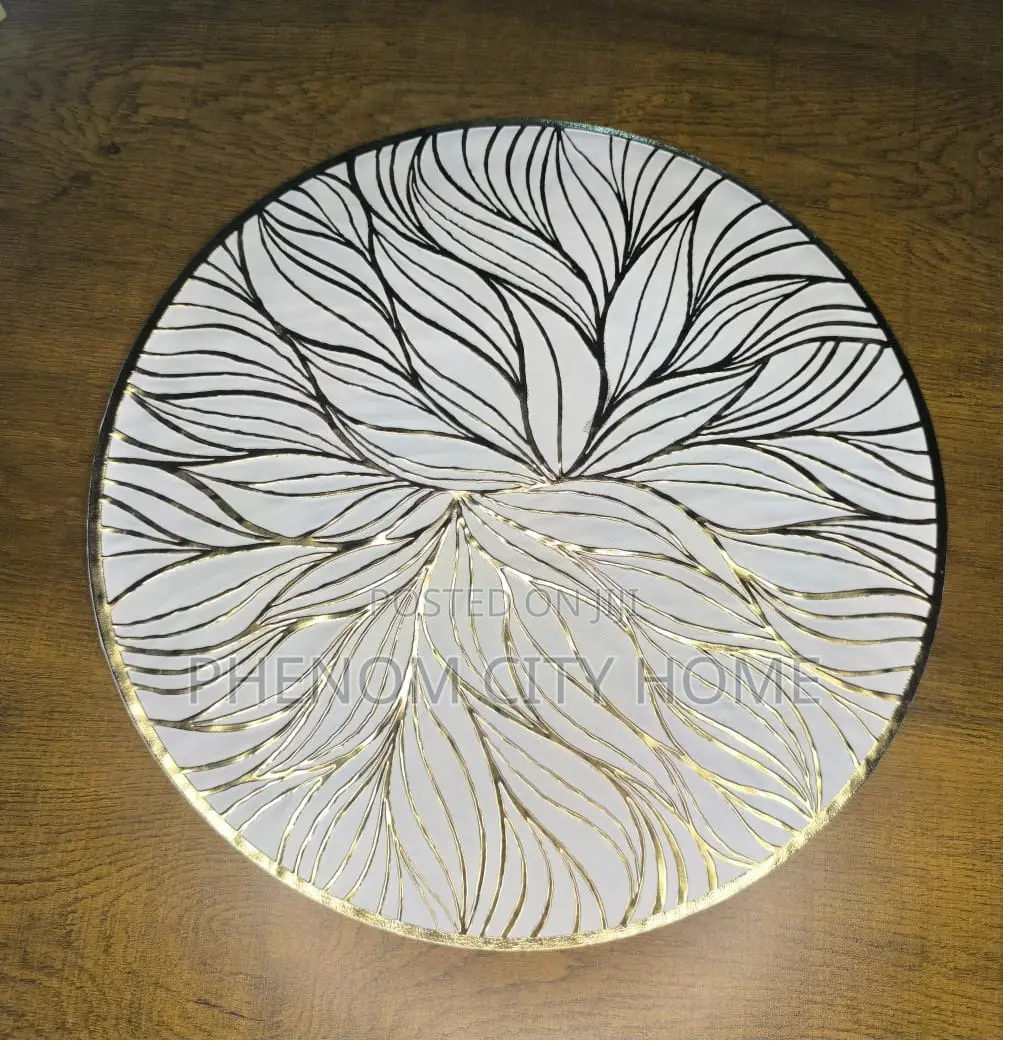 Silver Leafy Design Table Mats