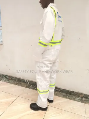 Branded White Coverall