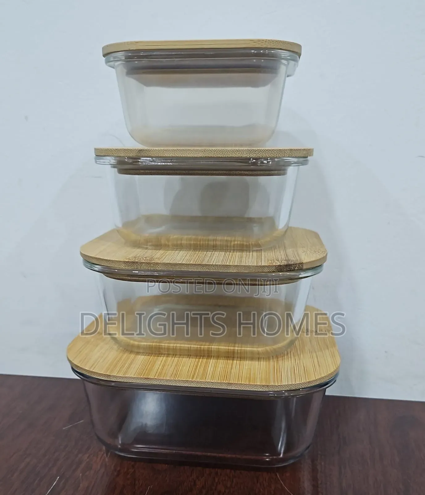 4pc Heavy Glass Food Storage Containers(Pa)