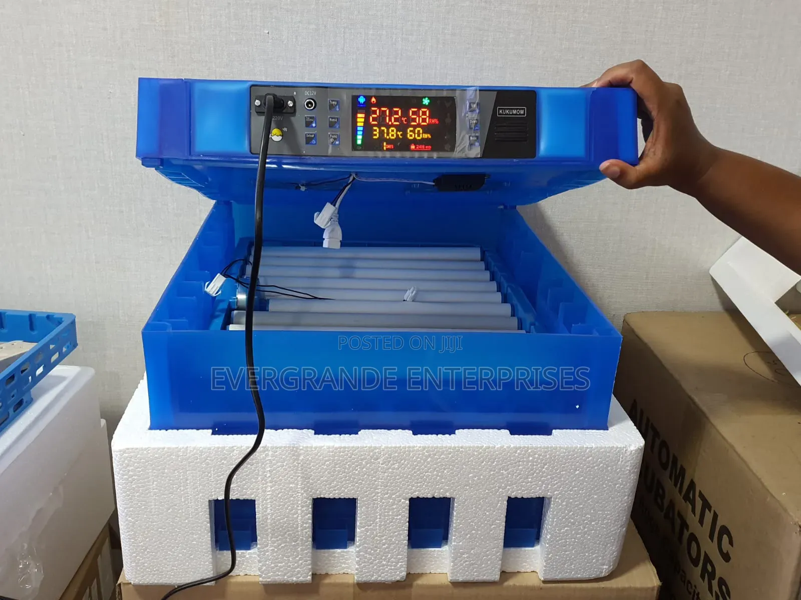 128 Egg Incubator, Automatic Incubator AC/DC