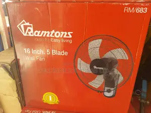 Ramtons 16-Inch 5-Blade Wall Fan, Model RM/683.