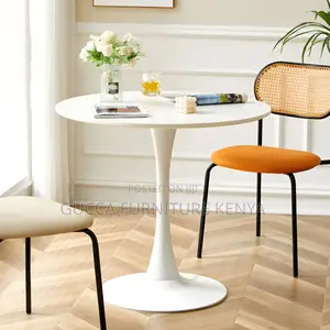 Dining Tables: Round Geometric Table for Dining Room