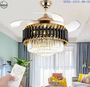 Crystal Chandelier With Fan