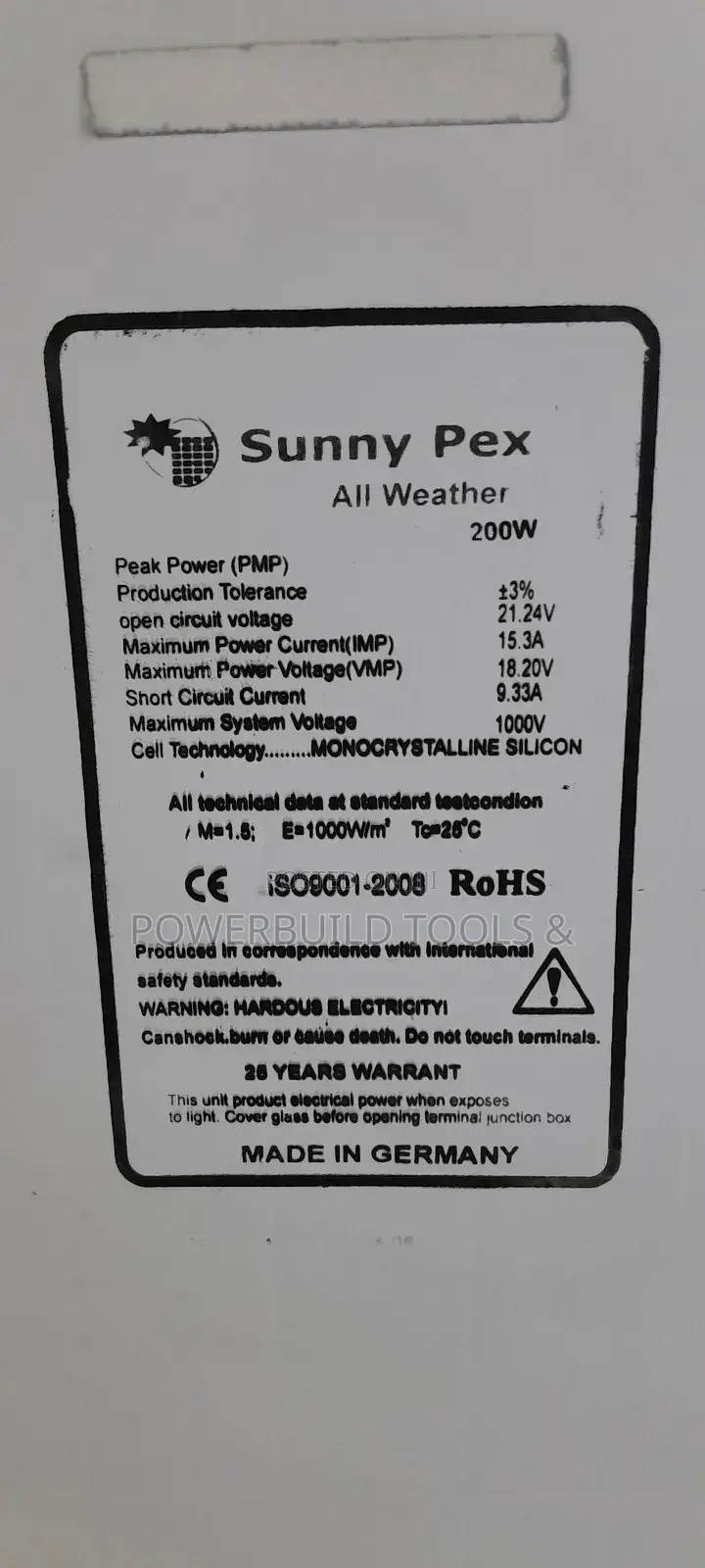 200W Solar Max Solar Panel