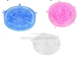 6pcs Reusable Silicone Food Covers