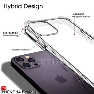Soft-Sides Crystal Clear Cover for iPhone 14 Pro Max