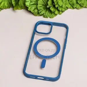 Navy Blue Acrylic Clear Magsafe Case For iPhone 11 Pro Max
