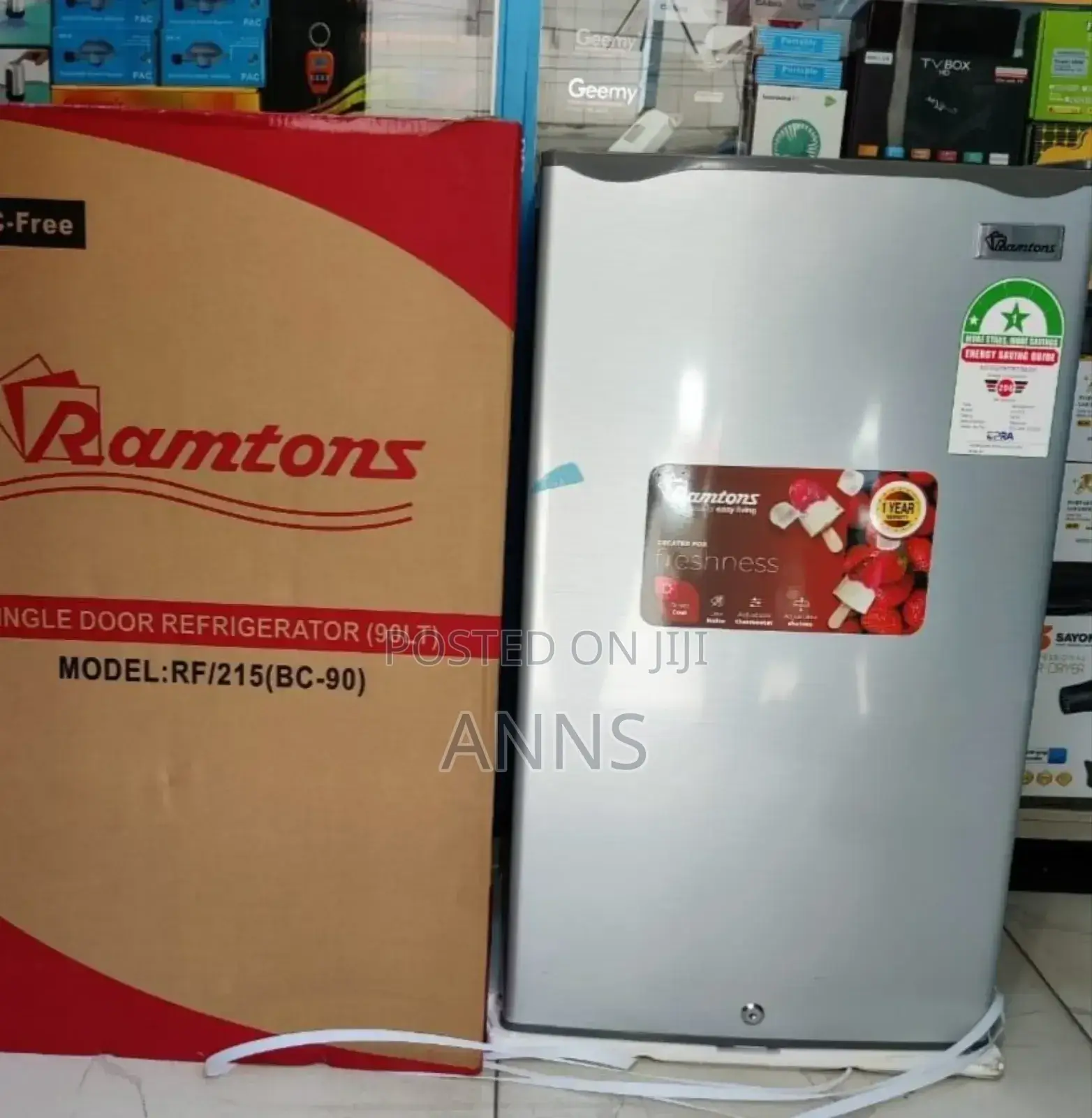 Ramtons Unique Single Door 90L Refrigerator