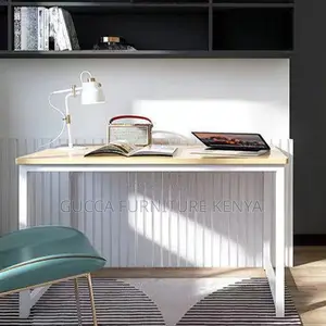 Clerical Desking: Natural Timber Steel Frame Homework Desk