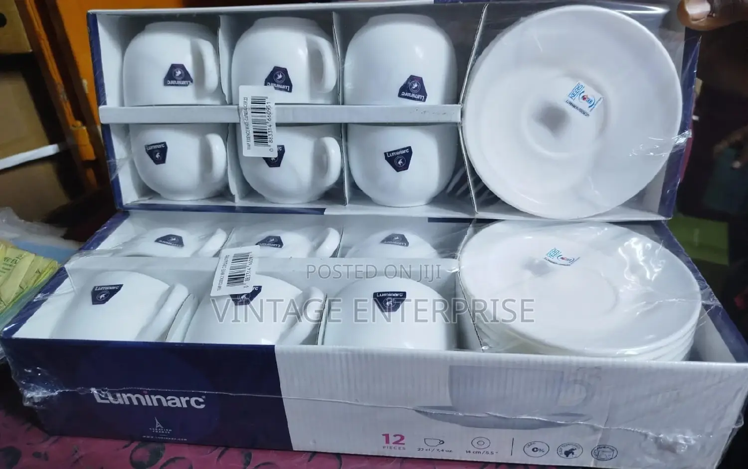 6pcs Luminarc Cup and Saucer