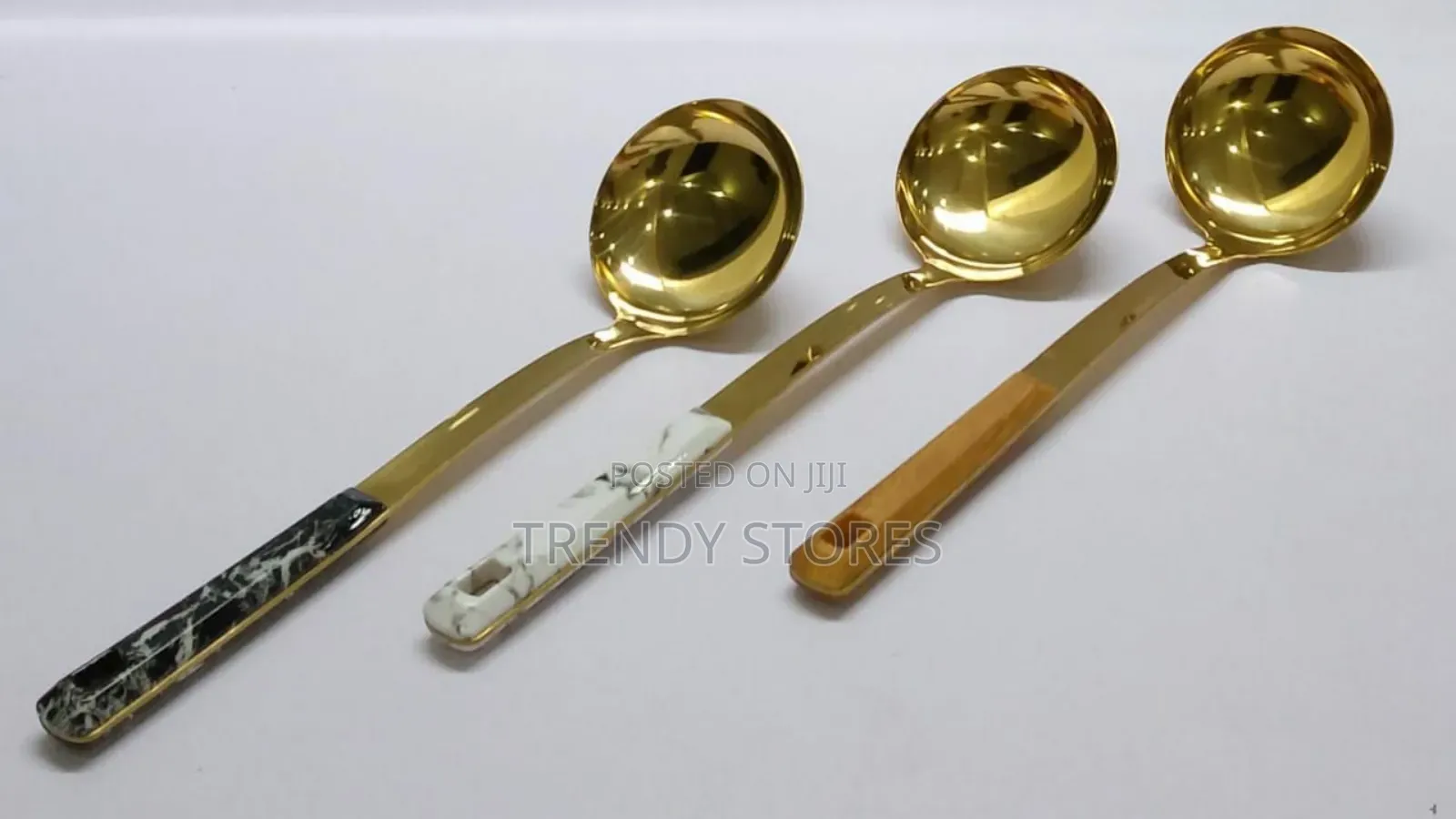Golden Soup Serving Spoons