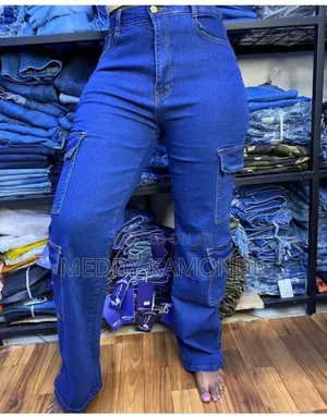 Cute Cargo Pant/Side Pocket/Mommy Jeans