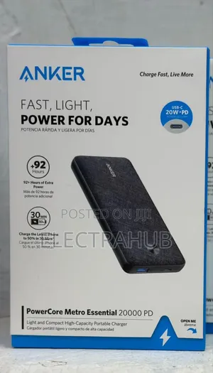 Anker Powercore Metro Essential 20000 PD New Sealed