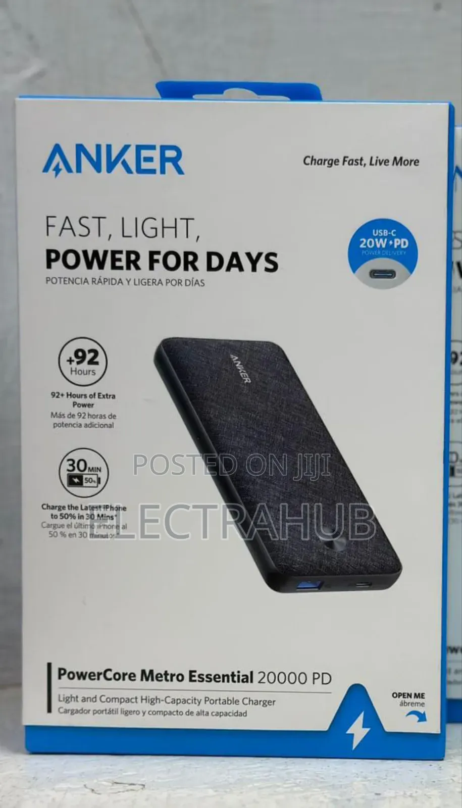 Anker Powercore Metro Essential 20000 PD New Sealed