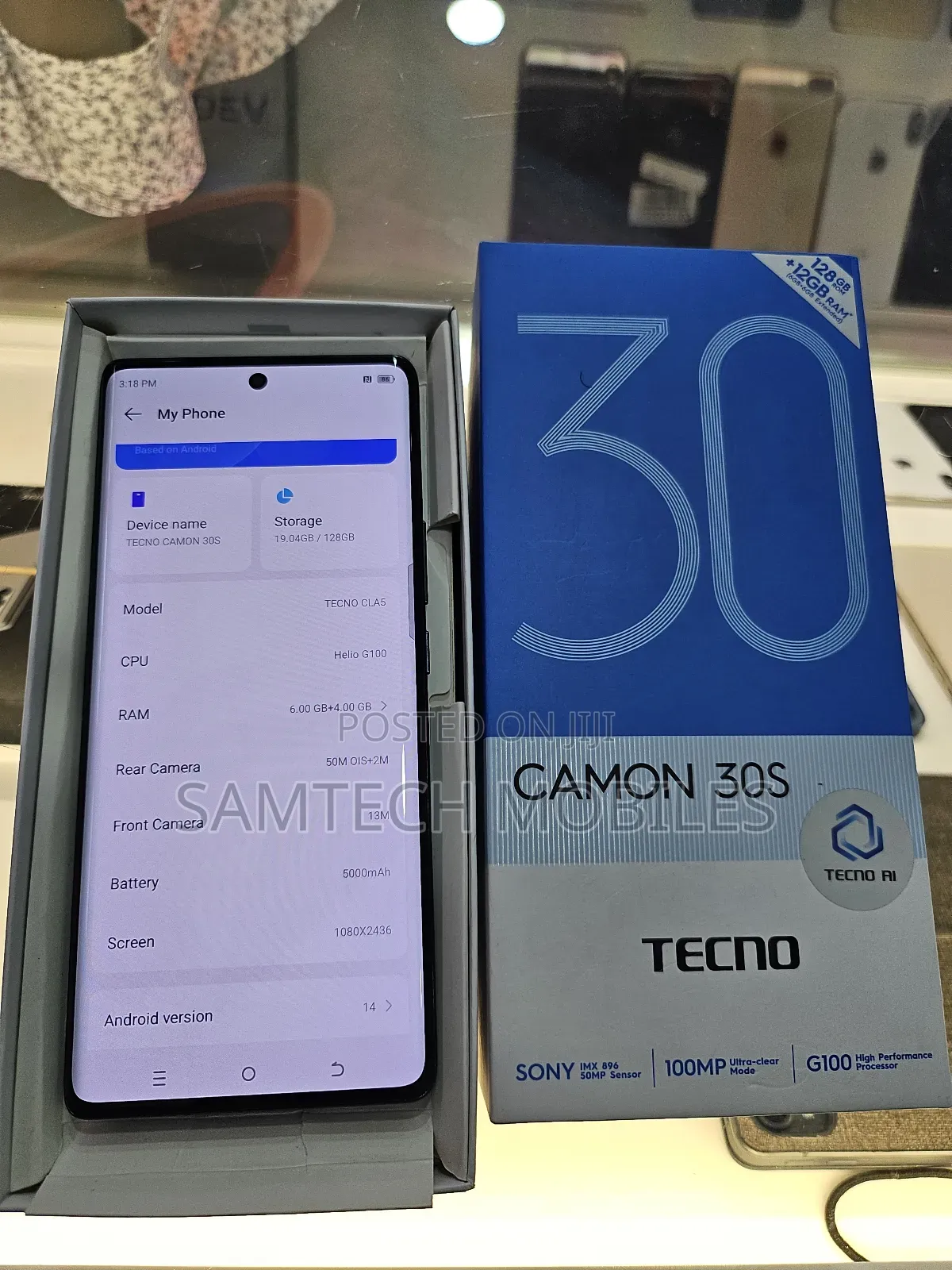 Tecno Camon 30S 128 GB Black