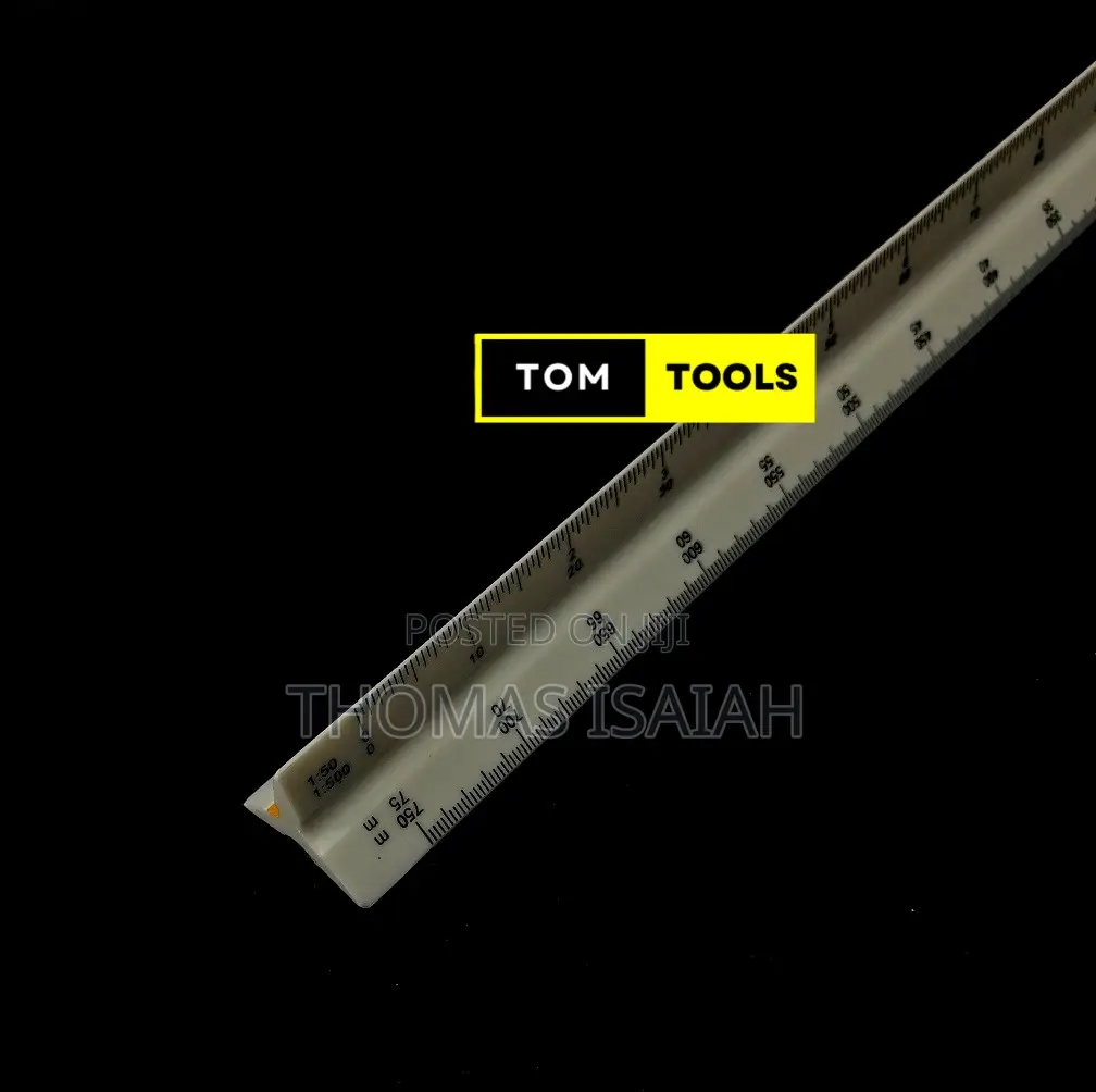 300mm Precision Triangular 1=2500 Surveyor Scale Ruler
