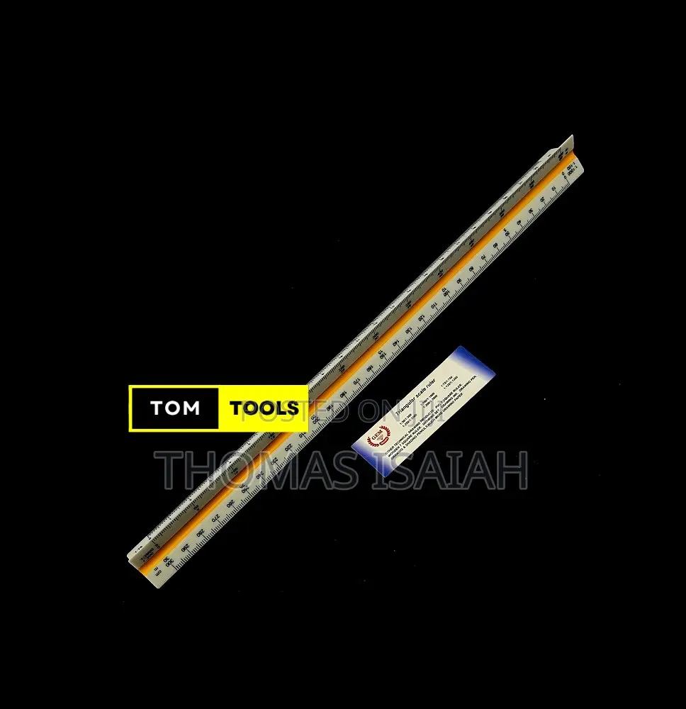 300mm Precision Triangular 1=2500 Surveyor Scale Ruler
