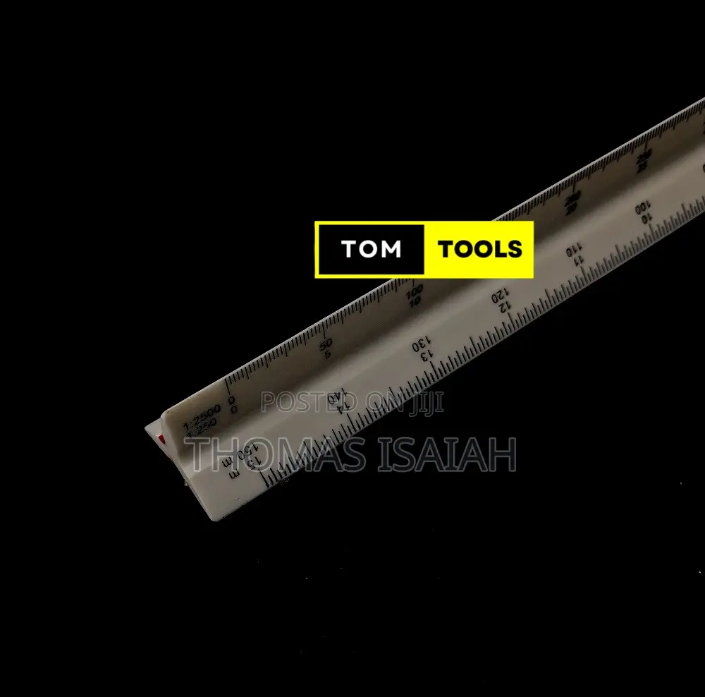 300mm Precision Triangular 1=2500 Surveyor Scale Ruler
