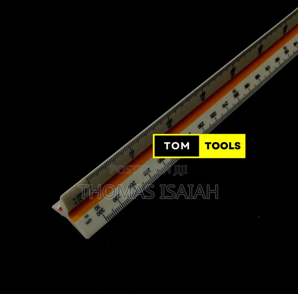 300mm Precision Triangular 1=2500 Surveyor Scale Ruler