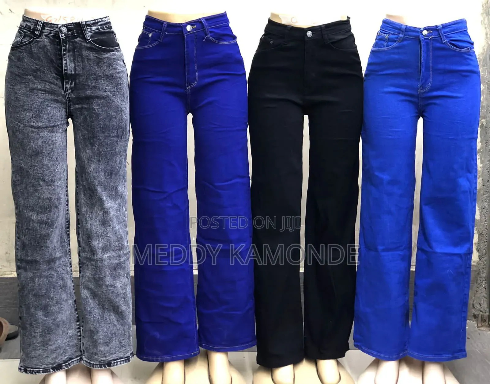 Grey/Navy Blue/Black Mommy Jeans