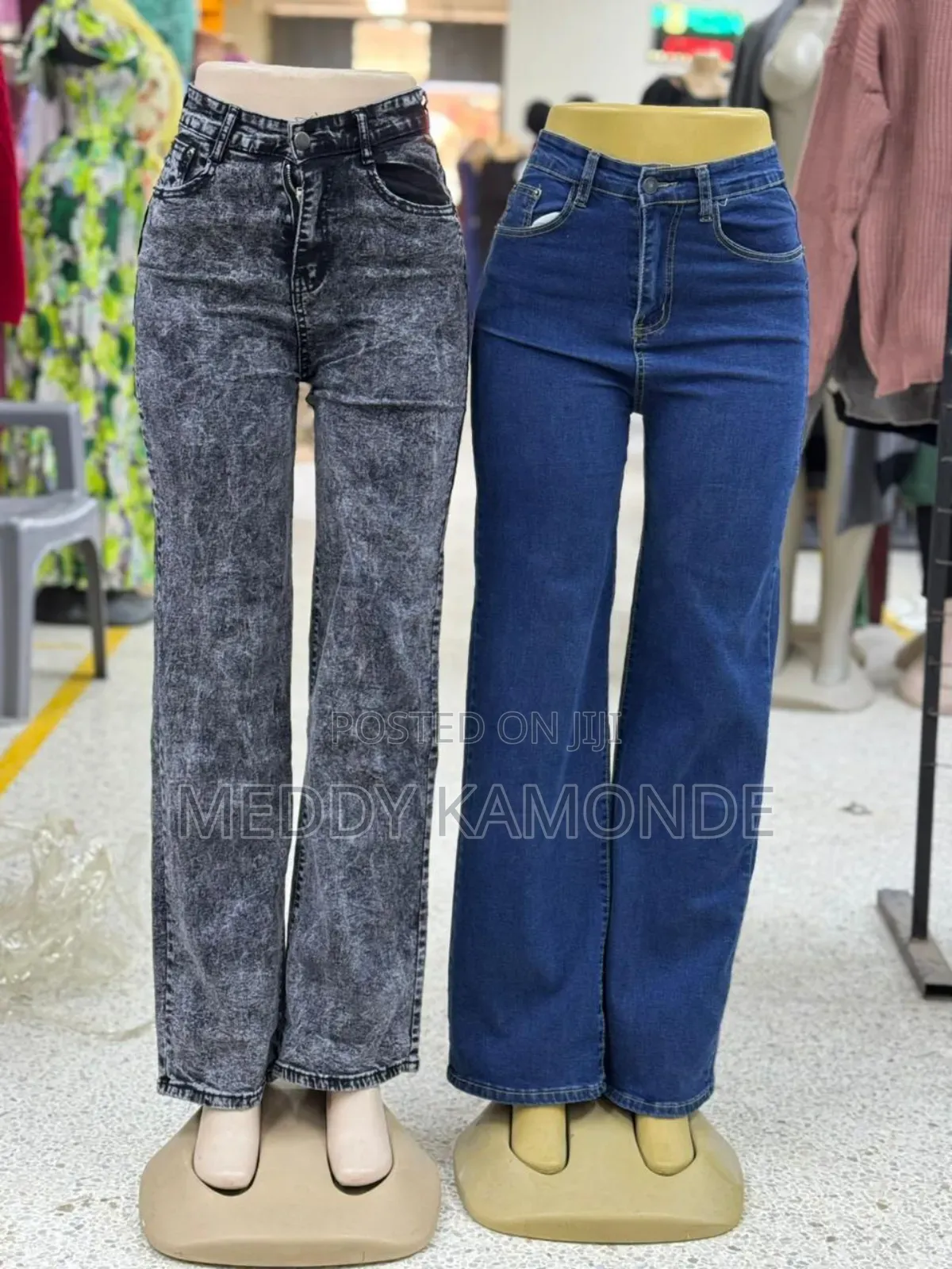 Grey/Navy Blue/Black Mommy Jeans