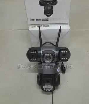 Triple Lens 4G Simcard CCTV Dome Camera Full Color