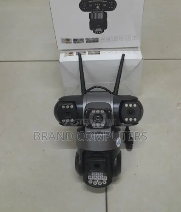 Triple Lens 4G Simcard CCTV Dome Camera Full Color
