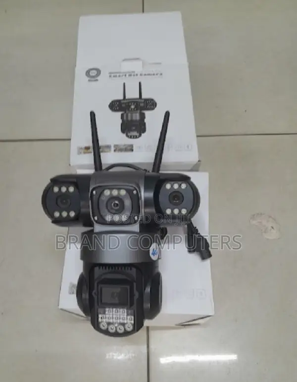4G Triple Lens CCTV Dome PTZ Smart Camera 1080P