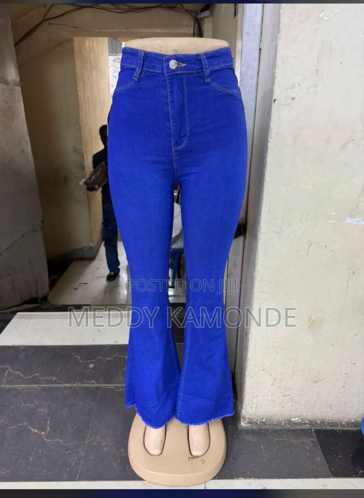 Blue/Black Hipster Trouser