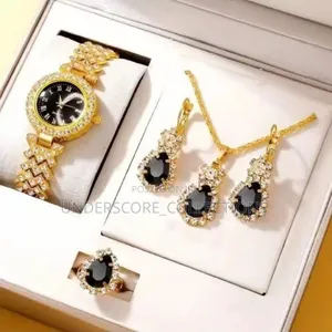 Black Aesthetically Pleasing Jewelry Gift Set