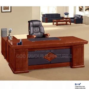 Vintage Brownish 1.6m Executive Office Desk Kl9p