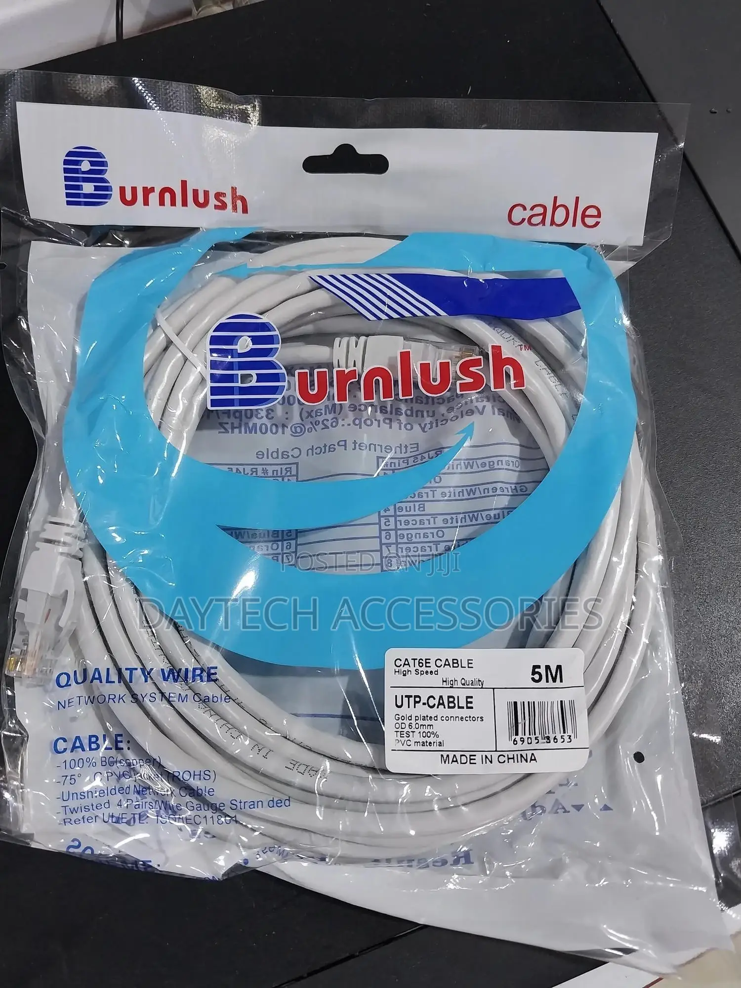 Ethernet Cable 5m, Cat 6e/Cat6 Ethernet Cable High Speed