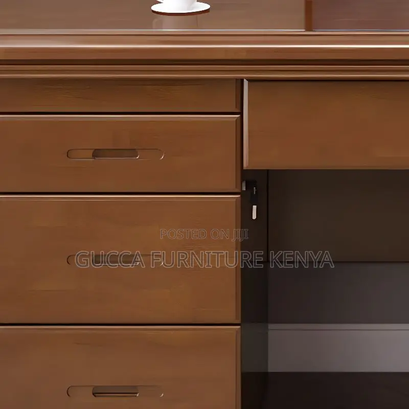 Office Tables:140cm Natural Finish Rectangular Office Table