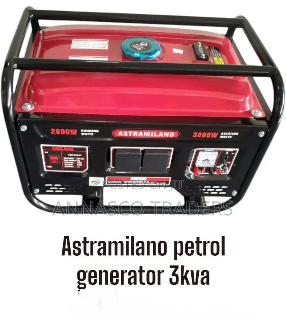 Powerful Astramilano Petrol Generator 3kva (Key)