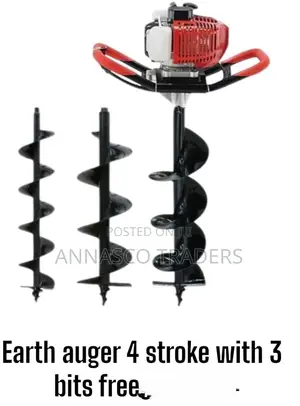 Powerful Earth Auger 4 Stroke With 3 Free Bits
