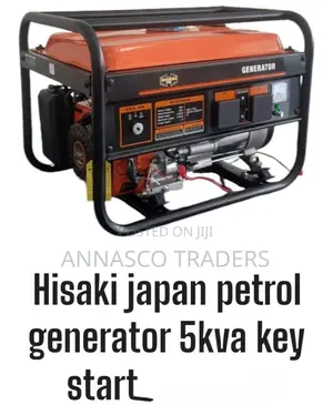 Powerful Hisaki Japan Petrol Generator 5kva Key Start