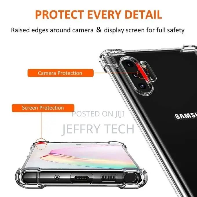 Soft-Sides Crystal Clear Case for Galaxy Note 10+ (Plus)